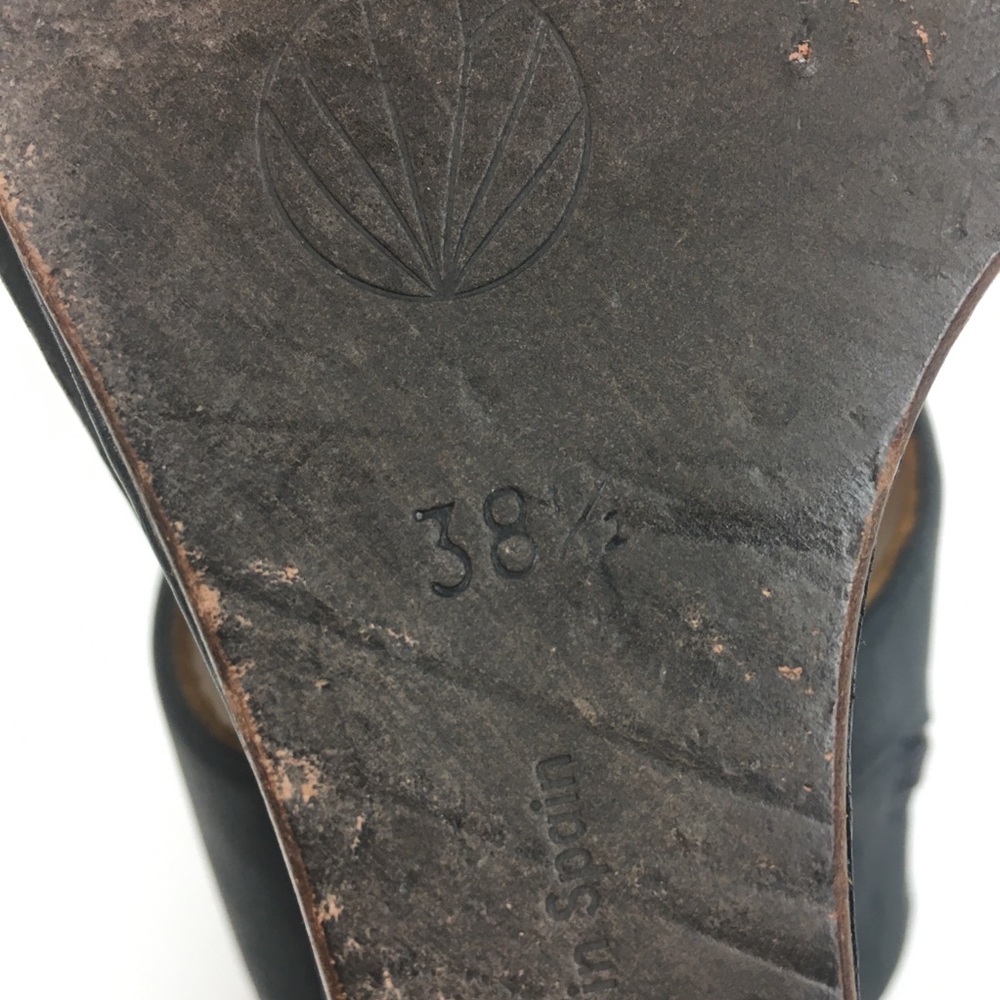 Coclico jojo leather wedge sandal cut out black - Picture 7 of 8